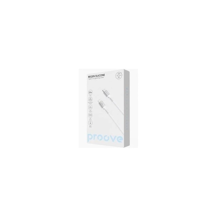 Кабель Proove ReGen Silicone Type-C Lightning 2.7W (1m) (white)