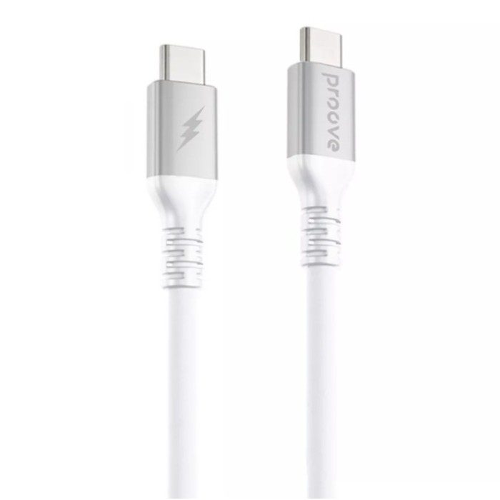 Кабель Proove ReGen Silicone Type-C to Type-C 60W (White)