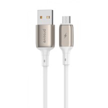 Кабель Proove Flex Metal USD 2.4А (1m) (white)