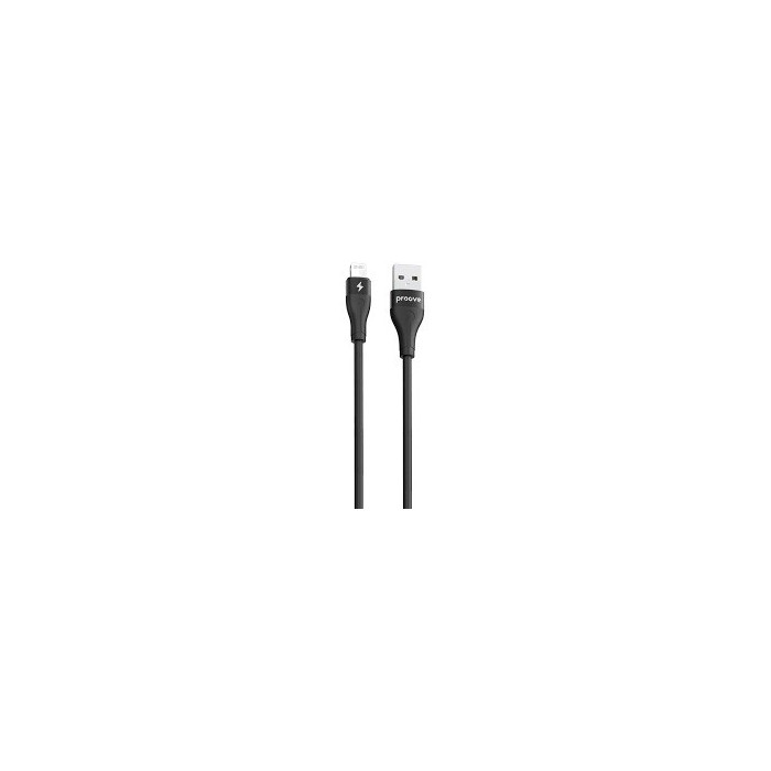 Кабель Proove Soft Silicone USB to Lightning 2.4A (2m) (black)