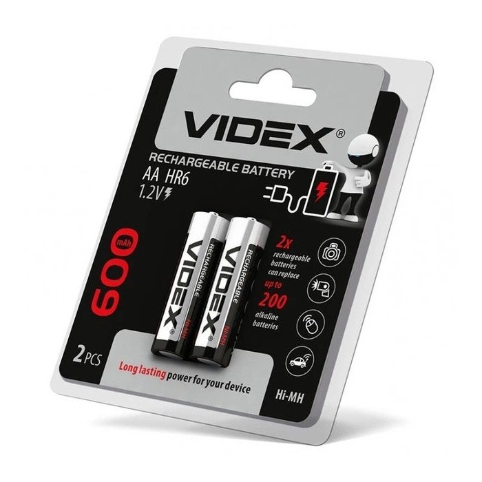 Акумулятор Videx AAA/HR06 600mAh 2 шт