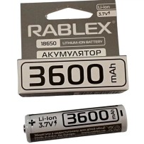 Акумулятор Rablex 18650 3600mAh 3.7V