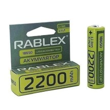 Акумулятор Rablex 18650 2200mAh 3.7V з захистом
