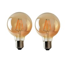 Лампа VELMAX V-Filament-Amber G-95 спіраль 4W E27