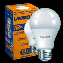 Лампа UNIGO A60 12W E27 4000K