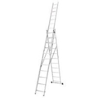 Драбина алюмінієва LADDER STANDART 3 х 11 сходинок 7,6 м