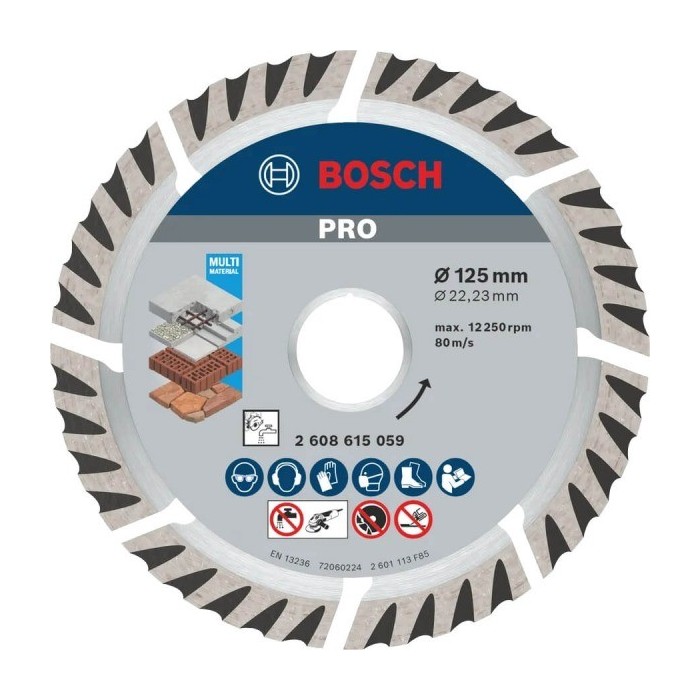 Круг алмазний BOSCH 125 х 22.23 універсал сегм