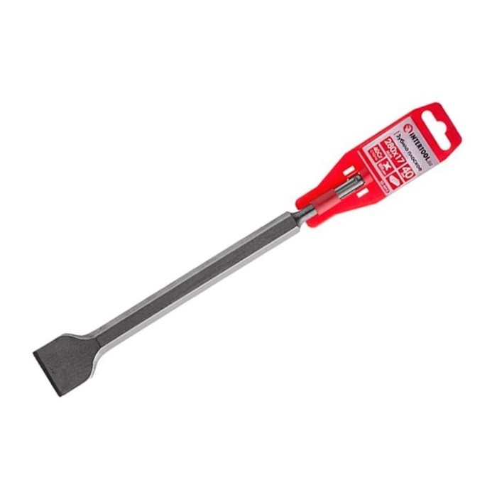 Зубило плоске INTERTOOL 17*280*40 мм