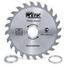 Диск пильний по дереву WERK 125 х 6Т