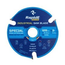 Пила дискова по дереву Rapide 125*3T*22.23