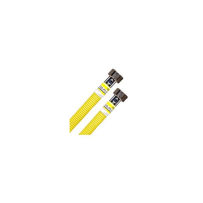 Шланг газовий ECO FLEX ВВ 1/2 х 80 см жовтий