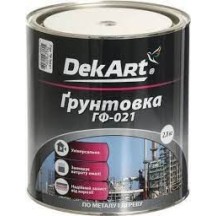 ► Ґрунтовка ГФ-021 DekArt 2,8 кг червоно-коричнева • Краща ціна в Борисполі, Воронькові • Купити в магазині ПРО100БУД