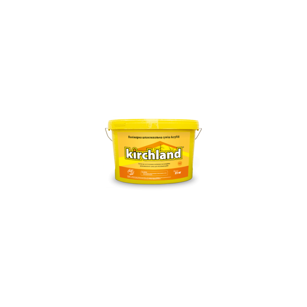 ► Шпаклівка акрилова AcryFill Kirchland 25 кг • Краща ціна в Борисполі, Воронькові • Купити в магазині ПРО100БУД
