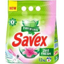 ► Пральний порошок Savex 1,2 кг автомат 2в1 фреш • Краща ціна в Борисполі, Воронькові • Купити в магазині ПРО100БУД