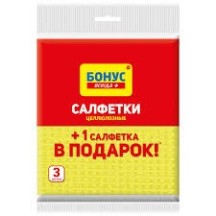 ► Серветки Бонус 3 шт целюлозні • Краща ціна в Борисполі, Воронькові • Купити в магазині ПРО100БУД