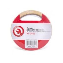 ► Скотч двосторонній на тканинній основі Intertool 10 м х 50 мм • Краща ціна в Борисполі, Воронькові • Купити в магазині ПРО100Б