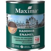 ► Емаль Maxima ТМ молоткова 3 в1 бронза 0,75 л • Краща ціна в Борисполі, Воронькові • Купити в магазині ПРО100БУД