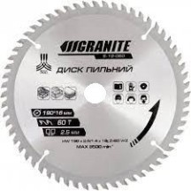 ► Диск пильний по дереву GRANITE 190 х 30 х 60T • Краща ціна в Борисполі, Воронькові • Купити в магазині ПРО100БУД