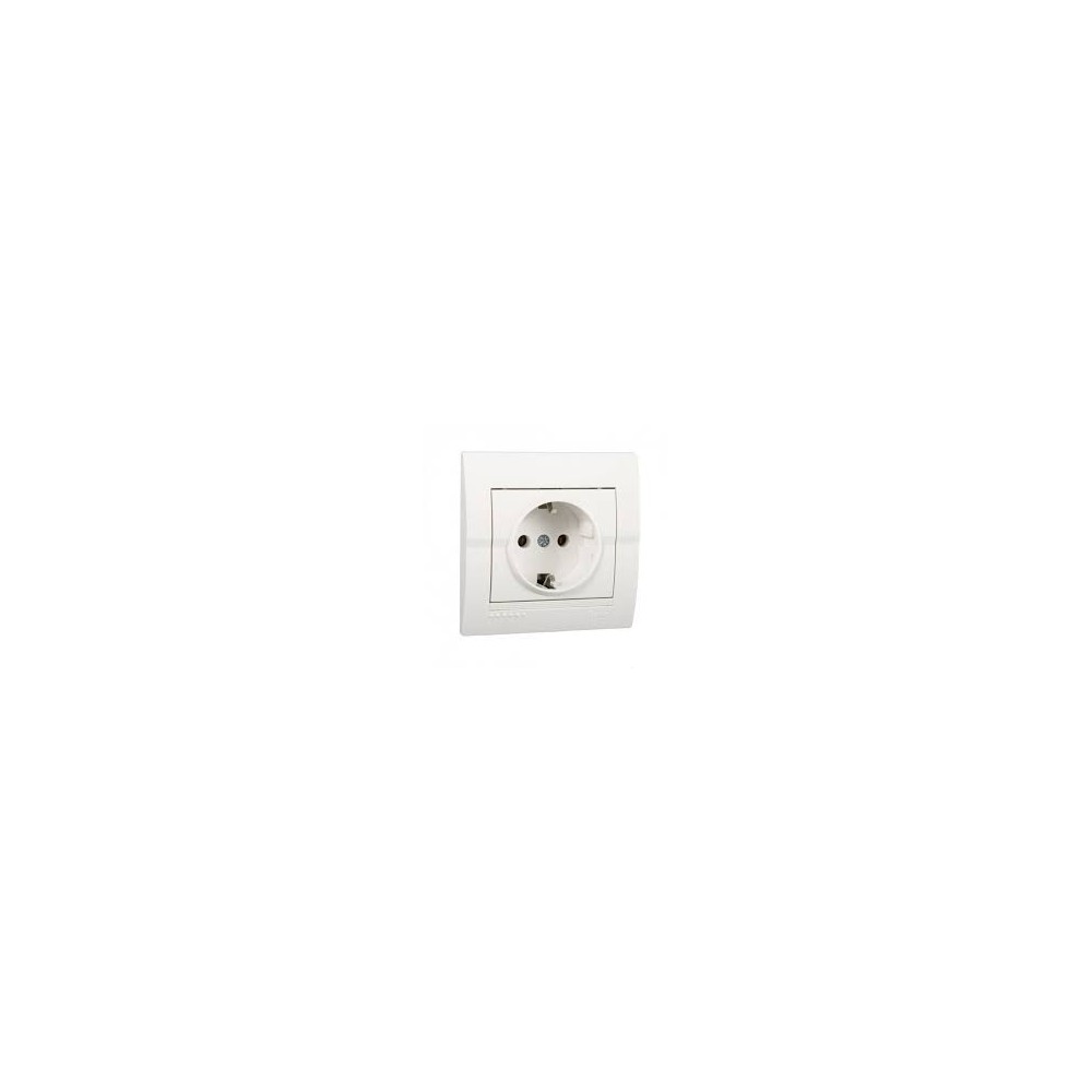 ► Розетка 1-а з/з LEZARD DERIY біла • Краща ціна в Борисполі, Воронькові • Купити в магазині ПРО100БУД