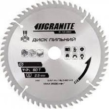 ► Диск пильний по дереву GRANITE 200 х 30 х 60T • Краща ціна в Борисполі, Воронькові • Купити в магазині ПРО100БУД