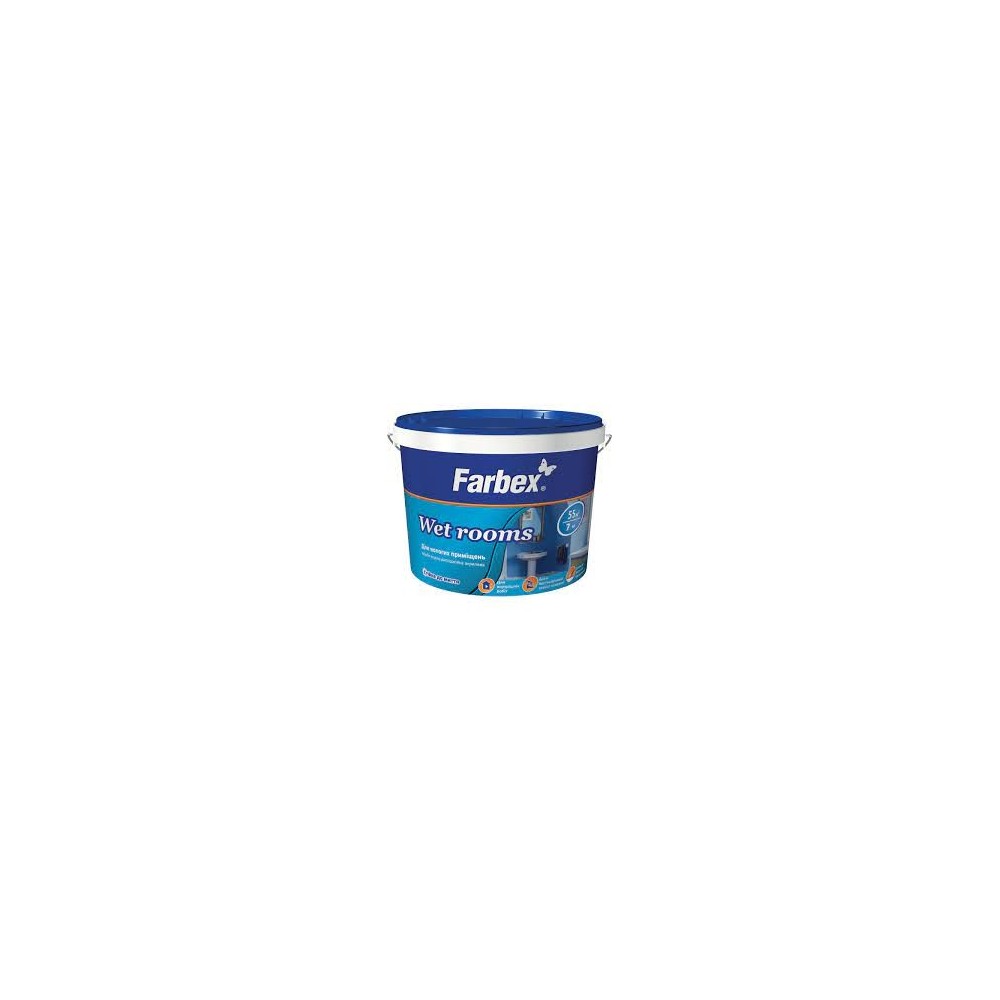 Фарба ТМ Farbex 1,4 кг матова для вологих приміщень
