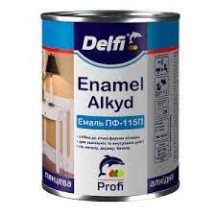 ► Емаль Delfi ПФ-115П біла 0,9 кг • Краща ціна в Борисполі, Воронькові • Купити в магазині ПРО100БУД