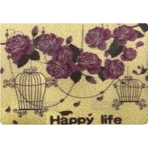 ► Килимок Прінт Live Happy 60 х 90 см • Краща ціна в Борисполі, Воронькові • Купити в магазині ПРО100БУД