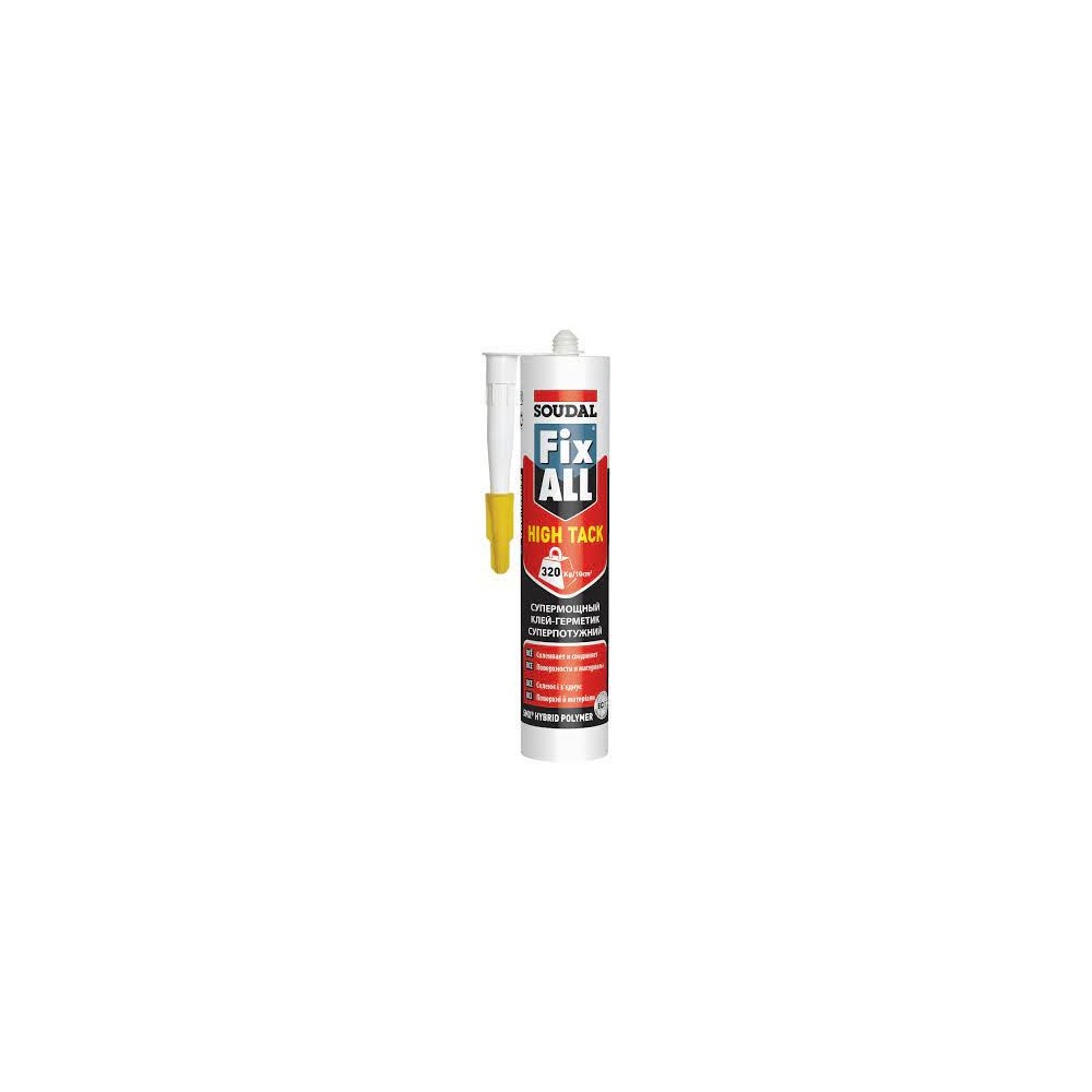 Герметик SOUDAL FIX ALL HT білий 290 мл