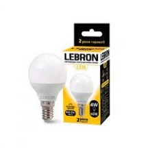 ► Лампочка LEBRON LED G45/E14 4W • Краща ціна в Борисполі, Воронькові • Купити в магазині ПРО100БУД