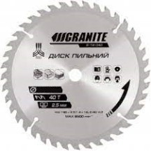 ► Диск пильний по дереву GRANITE 180 х 22.2 х 40T • Краща ціна в Борисполі, Воронькові • Купити в магазині ПРО100БУД