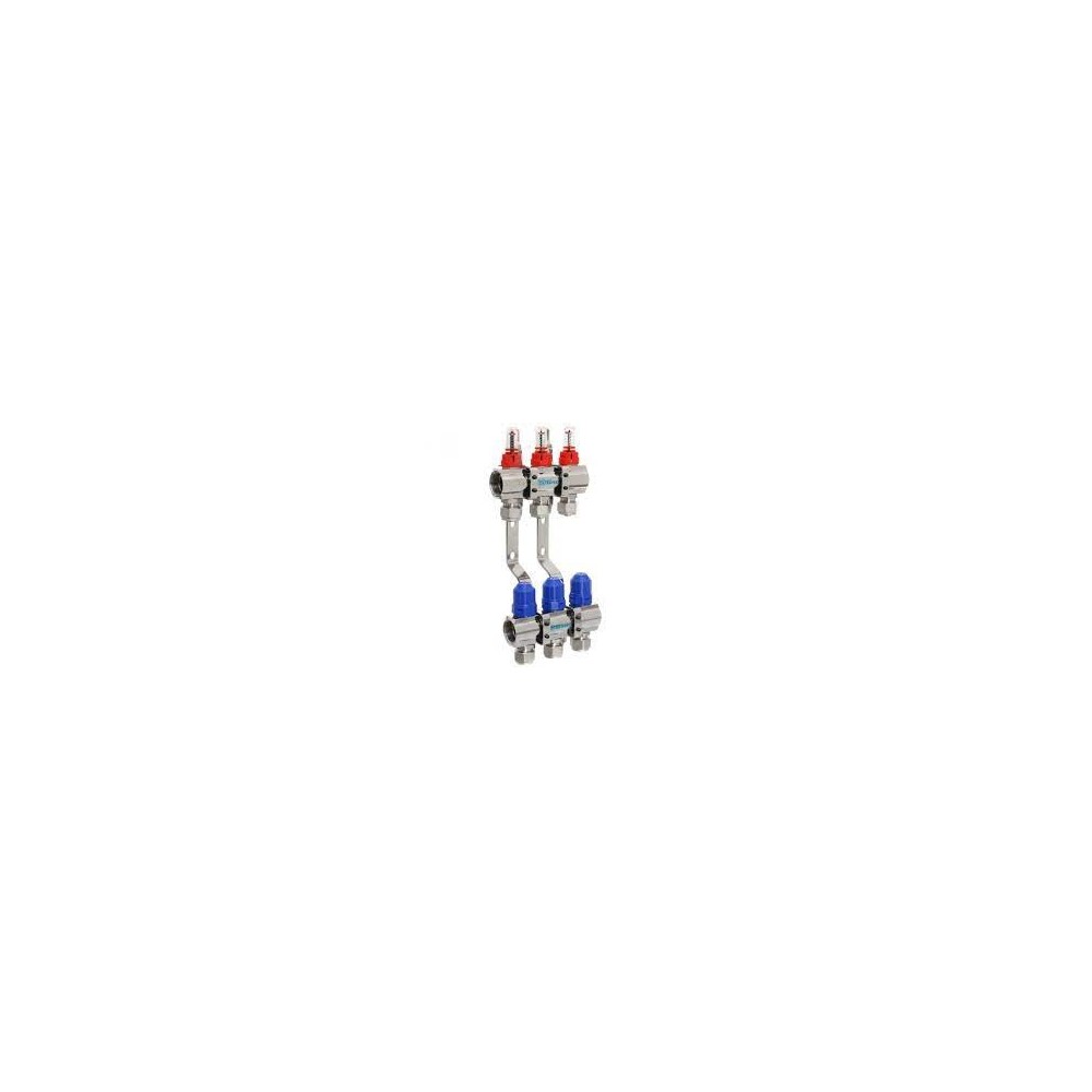 ► Колектор в зборі 1/2" 3/4" 3 отв. • Краща ціна в Борисполі, Воронькові • Купити в магазині ПРО100БУД