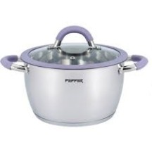 ► Каструля PURPLE IRIS PEPPER 2,3 л (силік.обідок) • Краща ціна в Борисполі, Воронькові • Купити в магазині ПРО100БУД