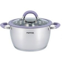 ► Каструля PURPLE IRIS PEPPER 3,2 л (силік.обідок) • Краща ціна в Борисполі, Воронькові • Купити в магазині ПРО100БУД