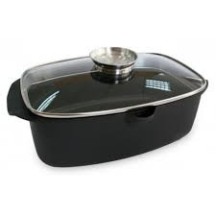 ► Гусятниця з кришкою Lessner Black Pro 5,6л • Краща ціна в Борисполі, Воронькові • Купити в магазині ПРО100БУД