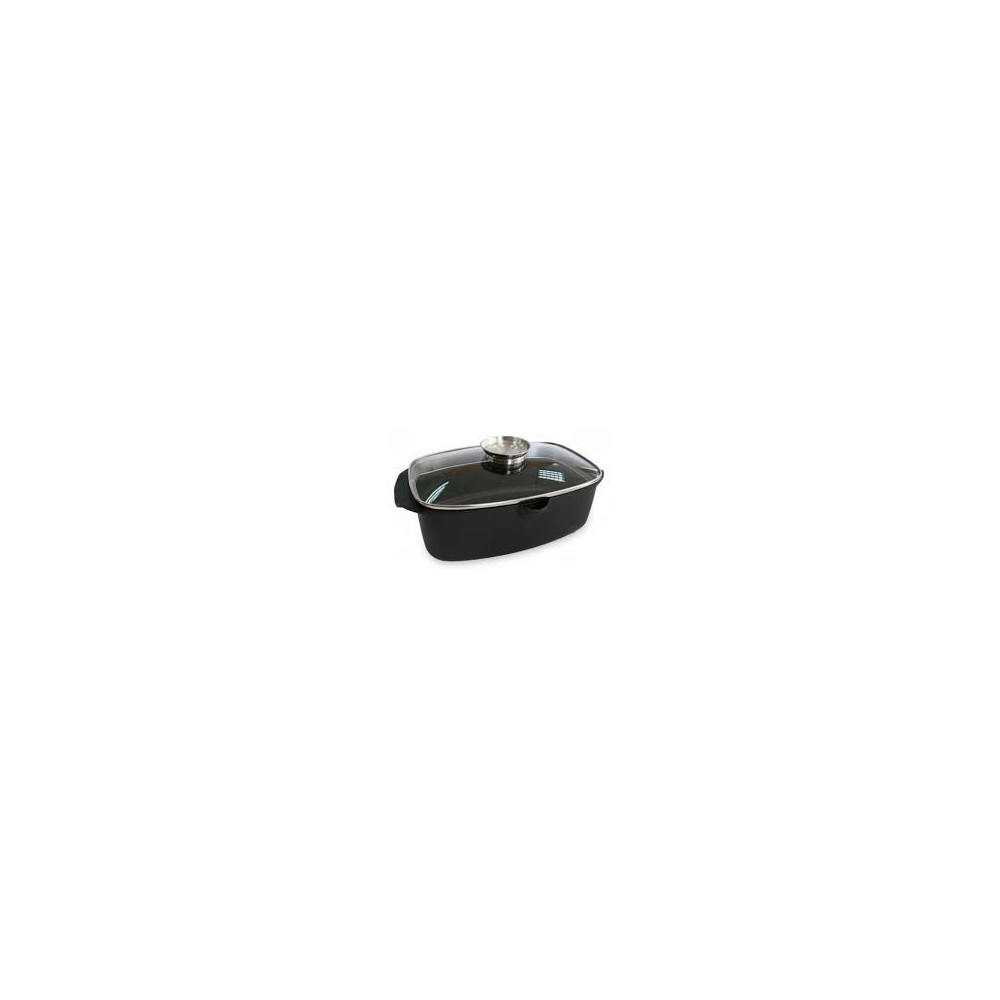 Гусятниця з кришкою Lessner Black Pro 5,6л