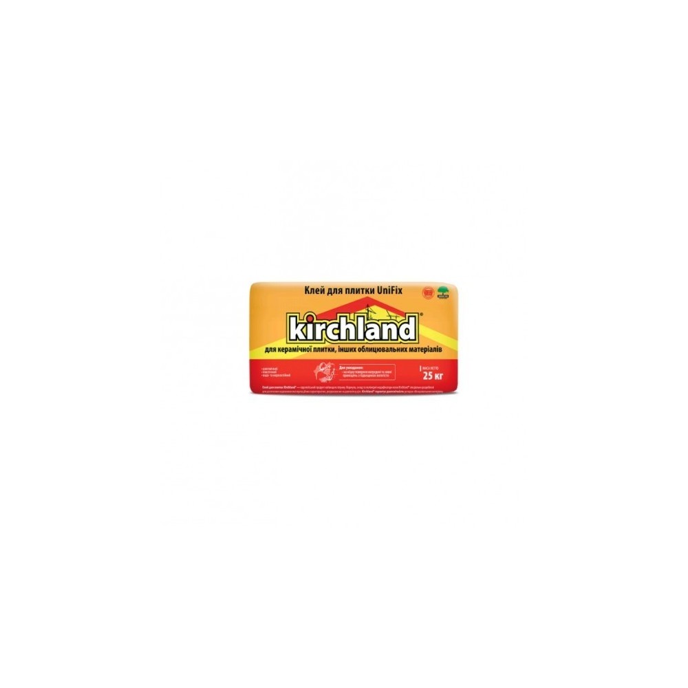 ► Клей для плитки Kirchland Unifix 25 кг • Краща ціна в Борисполі, Воронькові • Купити в магазині ПРО100БУД