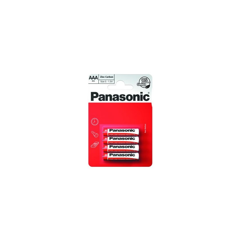 ► Батарейка Panasonic RED R03  • Краща ціна в Борисполі, Воронькові • Купити в магазині ПРО100БУД
