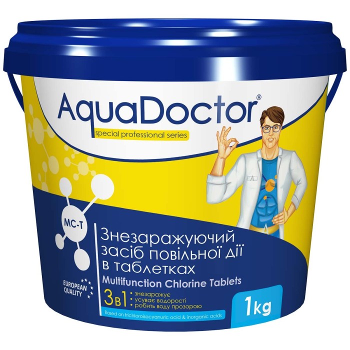 AquaDoctor МС-Т хлор 3 в 1 довгої дії 1 кг