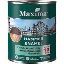 ► Емаль Maxima ТМ молоткова 3 в1 зелена 0,75 л • Краща ціна в Борисполі, Воронькові • Купити в магазині ПРО100БУД