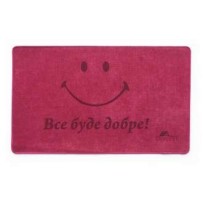 ► Килимок Шерсть 60 х 90 см Smile червоний • Краща ціна в Борисполі, Воронькові • Купити в магазині ПРО100БУД