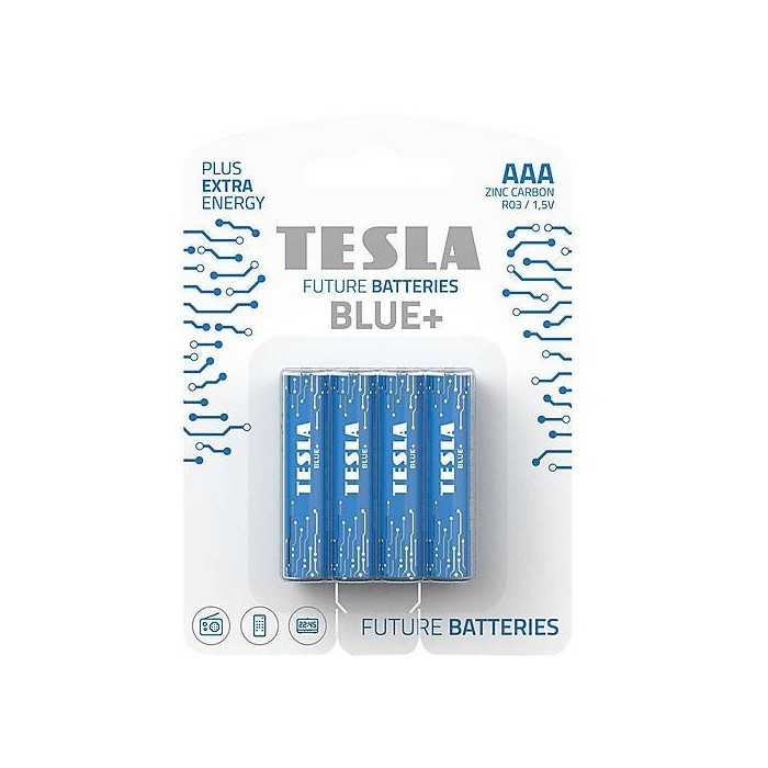 ► Батарейки TESLA BLUE 1,5В R03, 4 шт • Краща ціна в Борисполі, Воронькові • Купити в магазині ПРО100БУД