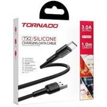 ► Кабель USB Tornado TX2 силік. чорн. • Краща ціна в Борисполі, Воронькові • Купити в магазині ПРО100БУД