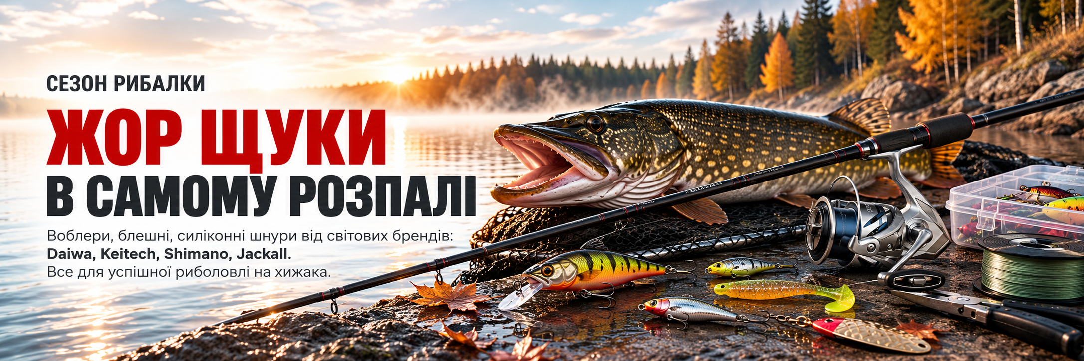 Сезон рибалки: снасті та приманки для ловлі щуки