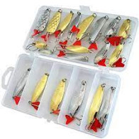 Набір коливалок FOX Trout Spoon BIG Kit (20 шт приманок + коробка)