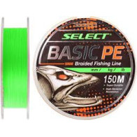 Шнур Select Basic PE 150м 0.12мм 12lb/ 5.6кг (салатовий)