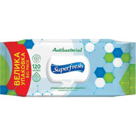Серветки вологі Superfresh 120 шт з клапаном